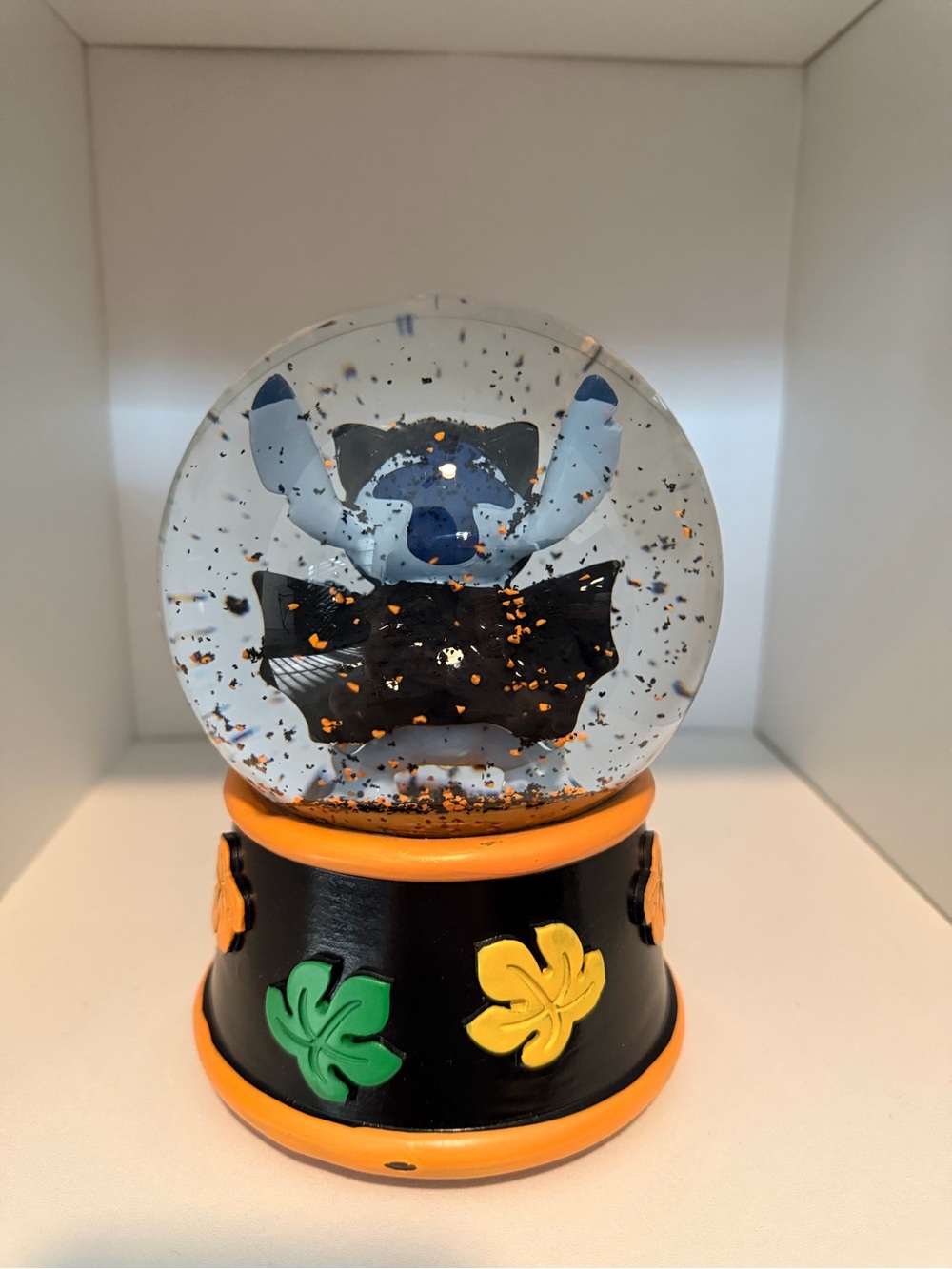 Disney Stitch Halloween Bat Musical Snow Globe - Picture 2 of 3